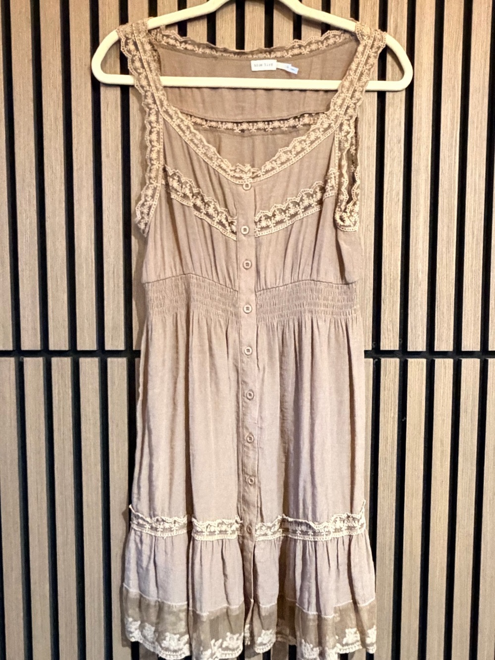 Blue Bird Tiered Mini Dress
